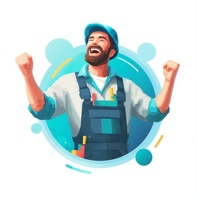 Blue Collar Worker with Taxonary Logo